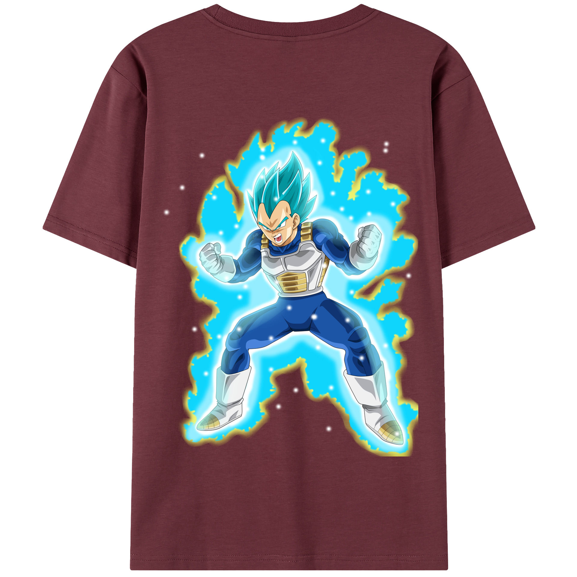 （画像用） ドラゴンボール ベジータ四世（Bejīta Yonsei）DRAGON BALL Vegeta IV 綿100％半袖Tシャツ（背面プリント）